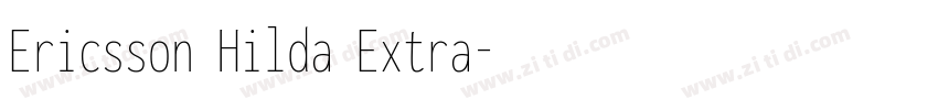 Ericsson Hilda Extra字体转换